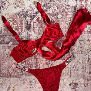 Victoria's Secret Red Bow Set